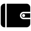 wallet icon, simple vector design