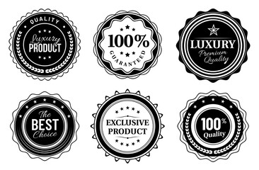 Wall Mural - premium quality badges. vector of badge quality