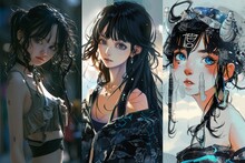 AI Generates Illustrations Anime Figures