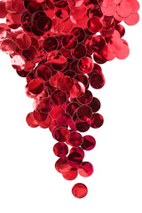 Poster - Red confetti isolated