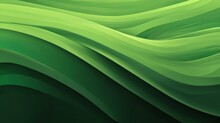 Active Green Abstract Movement Swirls On The Digital Canvas 