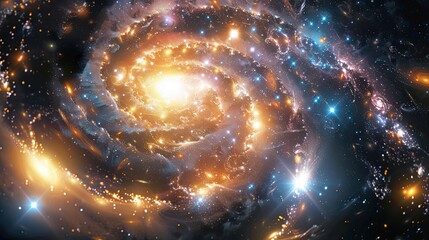 Abstract milky way galaxy with stars for background