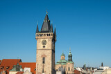Fototapeta Na drzwi -  Skyline with the tower of Prague Astronomical Clock