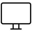 pc icon, simple vector design