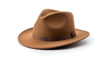 Stylish fedora hat, a trendy and classic accessory emphasizing the charm of vintage fashion