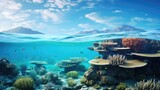 Fototapeta Fototapety do akwarium - great barrier reef in the beach