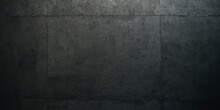 Dark Black Rough Old Concrete Grunge Background Texture Tillable Rustic Charcoal Grey Slate Rock Face Design