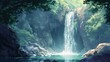 Scenic Waterfall Landscape