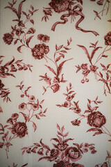 Wall Mural - pattern with red flowers