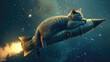 Katze auf Weltraummission