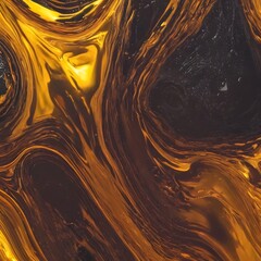 Wall Mural - Abstract background texture of Oil or Petrol liquid flow, liquid metal close-up.