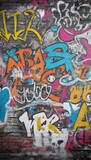 Fototapeta  - graffiti wall abstract background, Generative Ai not real photo, idea for artistic pop art background backdrop