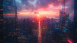 Editorial take on the futuristic cityscapes at twilight - (3)