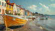 The charm of seaside towns in summer, magazine photography storytelling -