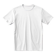 Wall Mural - T-Shirt Short Sleeve Men's. For mockup ( 3d rendered, Illustrations) front and back White