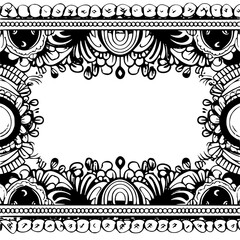 frame, floral, border, vintage, vector, decoration, flower, ornament, design, illustration, pattern, black, swirl, card, wedding, ornate, banner, art, decor, invitation, leaf, element, style, scroll, 