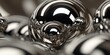 © Fotograf - A close up shot of shiny chrome balls. Suitable for technology or abstract concepts