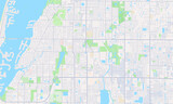 Fototapeta  - Largo Florida Map, Detailed Map of Largo Florida