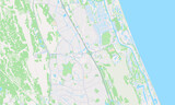 Fototapeta Mapy - Palm Coast Florida Map, Detailed Map of Palm Coast Florida