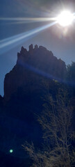 Canvas Print - sunrise over the mountains