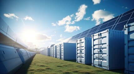 modern battery energy storage system,battery container units with solar and turbine farm