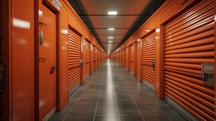 Wall Mural - generative ai multiple storage rooms