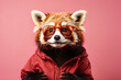 red panda red glasses