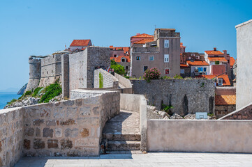 Sticker - Townscape of Dubrovnik from the City Walls