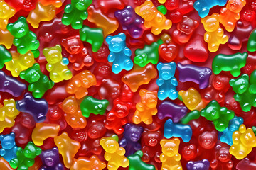 colorful gummy bears
