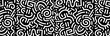 Arrière-plan abstrait de lignes & formes géométriques noires et blanches - Design moderne décoratif - Bannière conceptuelle vectorielle - Papier-peint original, illustrations minimalistes