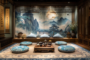 Wall Mural - Chinese tea ceremony
