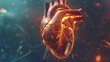 heart pulse concept, showcasing the dynamic rhythm of life within the human body's circulatory system