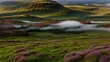  Ein abstrakter Hintergrund für das Design. Die nebligen Berge Schottlands 5.