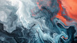 Wall art abstract picture the natural element for home decoration, paint texture with unexpected pastel colors, stormy waves and calm feelings, fire and ice battle