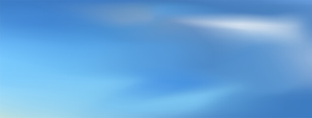 Wall Mural - evening sky atmosphere with clouds, background, gradient of blue sky. vector illustration.