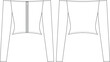off the shoulder neck long sleeve zippered fit short blouse toptemplate technical drawing flat sketch cad mockup fashion woman design style model