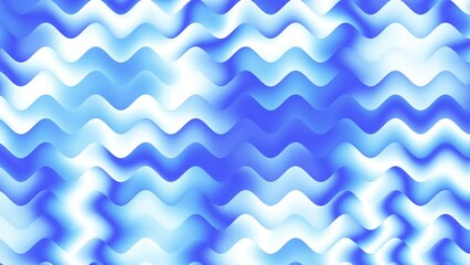 Poster - Abstract blue water waves animation, layered background. Banner, poster, postcard. Deep ocean backdrop. Looped patterns motion background.