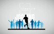 © zeber - Running marathon, people run - vector illustration