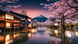 Fototapeta Do pokoju - japan city scene, buildings in japan, japanese culture
