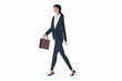 © Russell - The simple and minimalist graphic representing a businesswoman portrays a sleek and elegant figure, embodying professionalism and confidence with clean lines and understated details