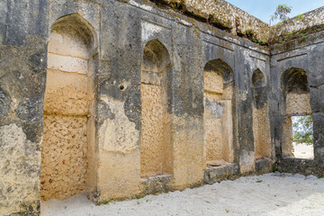 Wall Mural - Ruins of the Mtoni palace. Place of first years of princess Salme. Zanzibar, Tanzania