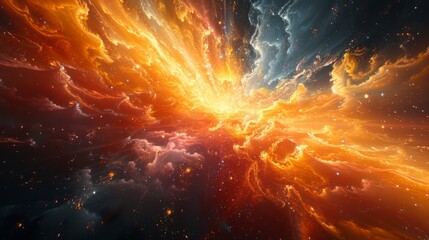 Wall Mural - Dynamic digital abstract background