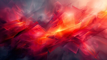 Wall Mural - polygons and lines, creating digital abstract background
