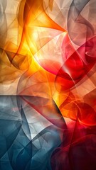 Wall Mural - polygons and lines, creating digital abstract background