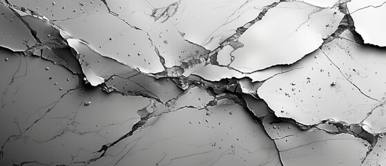 Wall Mural - gray marble background with bold, contrasting veins running through it