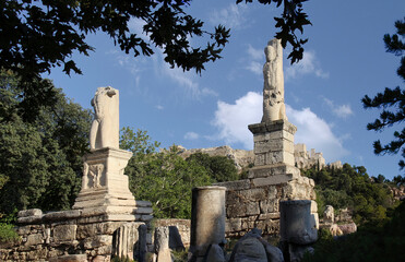 The gymnasium of the Agora of Athens was a complex of buildings that served as a central place for the physical and intellectual training of young Athenians during Roman times