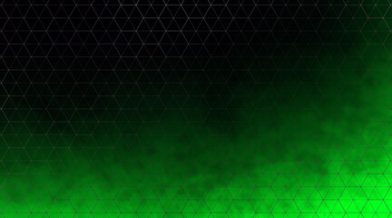 Wall Mural - Dark green crypto background with a hexagonal overlay