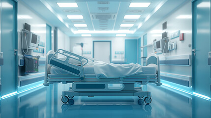 Wall Mural - hospital bed in a room with equipment