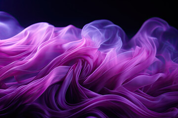 Fototapete - A close-up view of a mesmerizing blend of pink and purple substances swirling together in a captivating display of color and texture