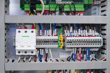 new automated system of electric power supply and distribution. Electric boxes with high-voltage equipment. The scheme for supplying electric power through the main and reserve channels